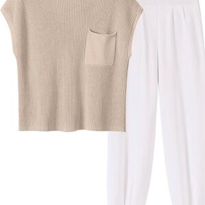 Two-piece Knit Sweater Outfit